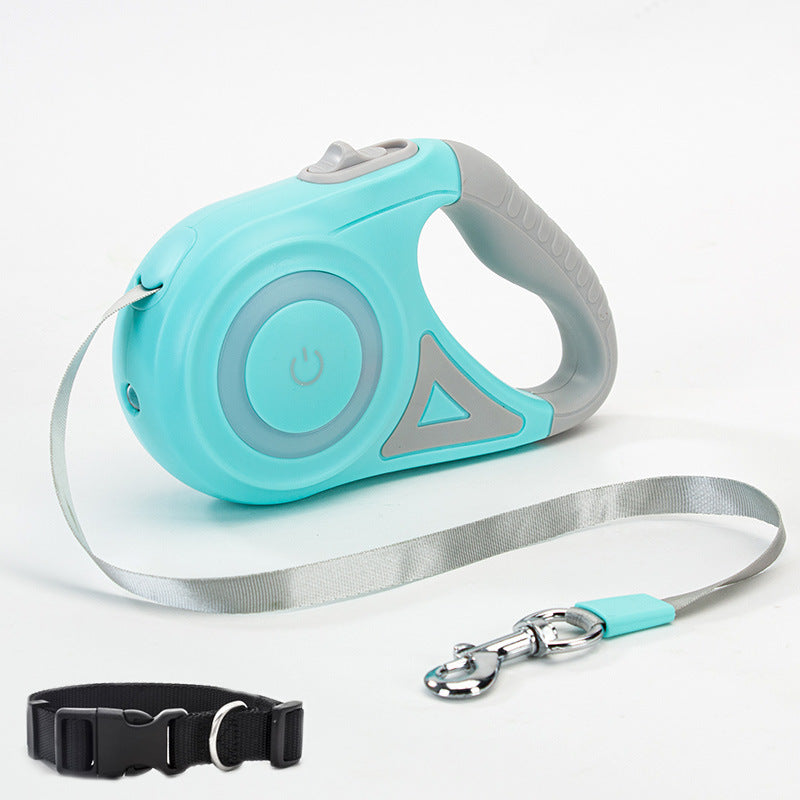 AutoGlow Retractable Leash & Collar Set