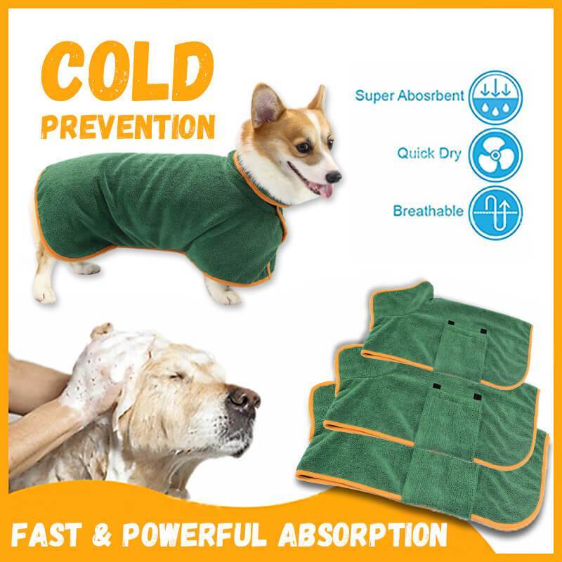CozyDry Microfiber Pet Bathrobe