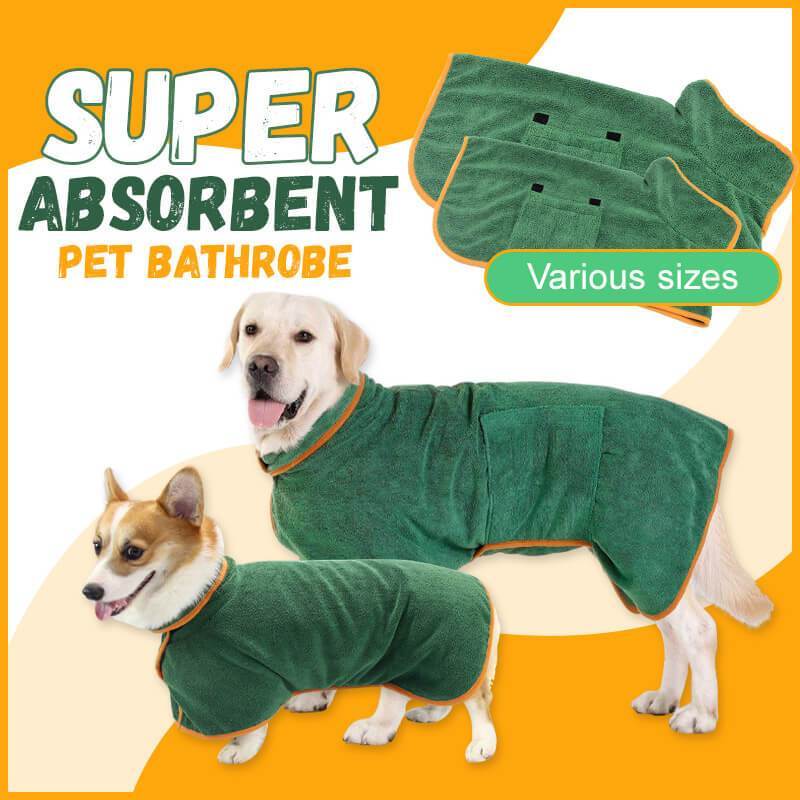 CozyDry Microfiber Pet Bathrobe