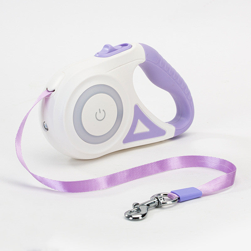 AutoGlow Retractable Leash & Collar Set