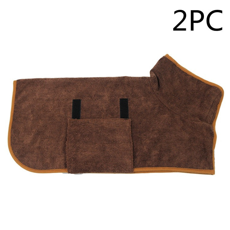 CozyDry Microfiber Pet Bathrobe