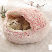 2-in-1 Plush Pet Winter Bed