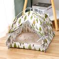 Cozy Cat Tent — Enclosed Plush Cat House Bed
