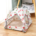 Cozy Cat Tent — Enclosed Plush Cat House Bed