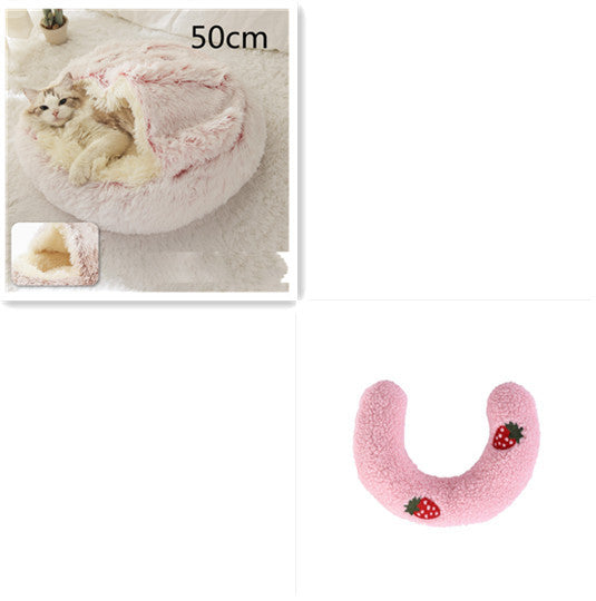 2-in-1 Plush Pet Winter Bed