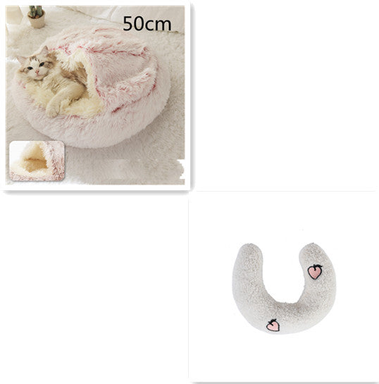 2-in-1 Plush Pet Winter Bed