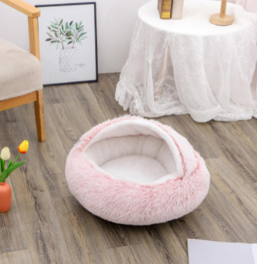 2-in-1 Plush Pet Winter Bed