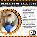 Ultra-Durable Rubber Chew Toy and Treat Dispenser for Large Dogs