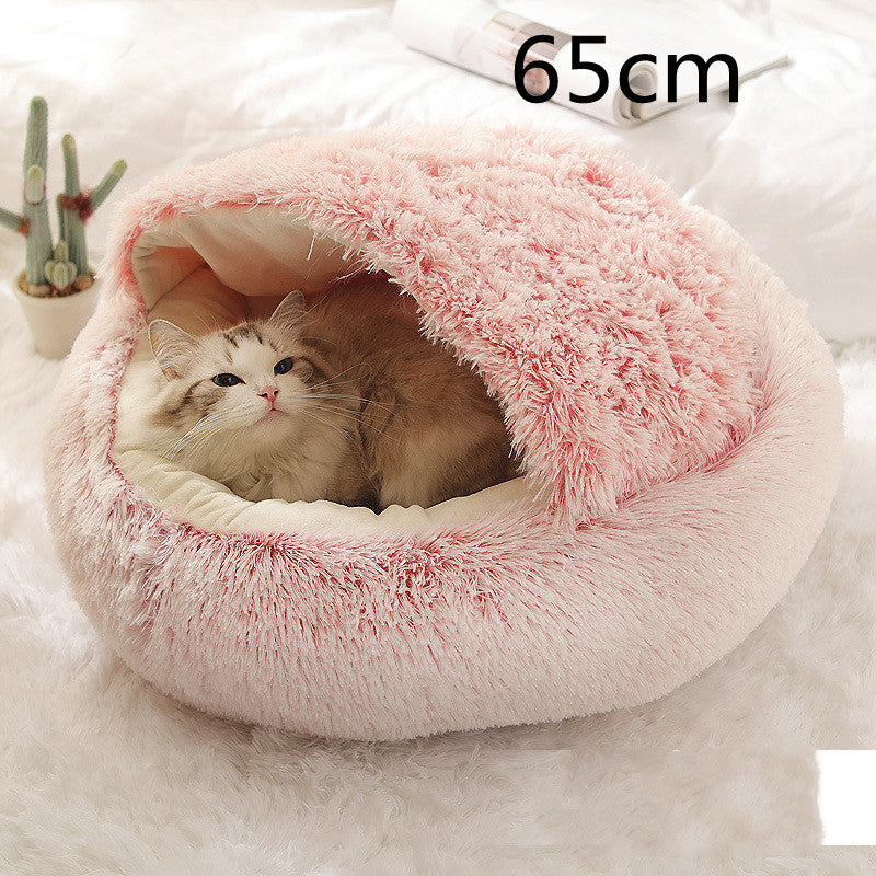 2-in-1 Plush Pet Winter Bed