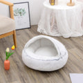 Warm & Snuggly Round Bed for Dogs and Cats!