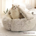Warm & Snuggly Round Bed for Dogs and Cats!