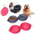 Foldable Double Bowl Pet Feeder