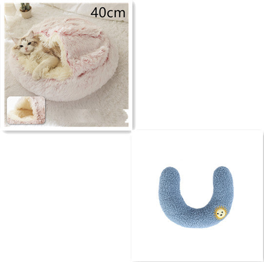 2-in-1 Plush Pet Winter Bed