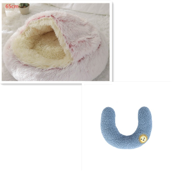 2-in-1 Plush Pet Winter Bed