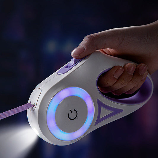 AutoGlow Retractable Leash & Collar Set