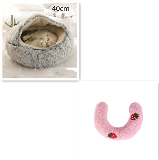 2-in-1 Plush Pet Winter Bed