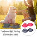 Foldable Double Bowl Pet Feeder